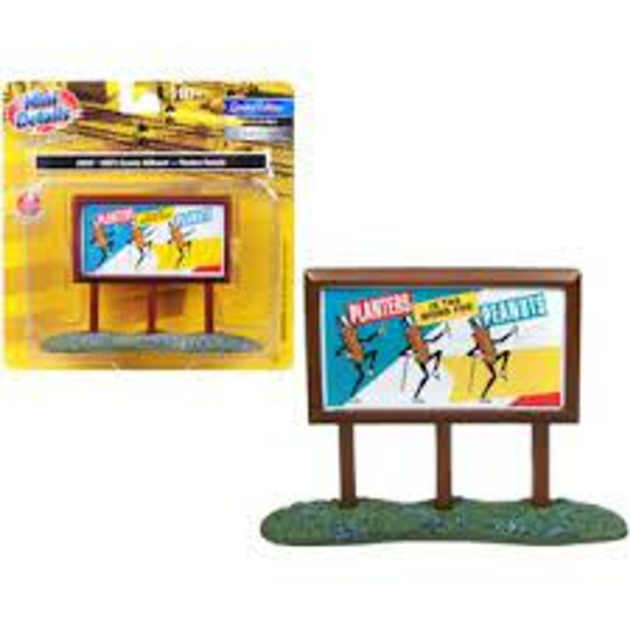 Classic Metal Works 20242 HO 1950s Planters Peanuts Country Billboard Yellow Dancing Peanuts