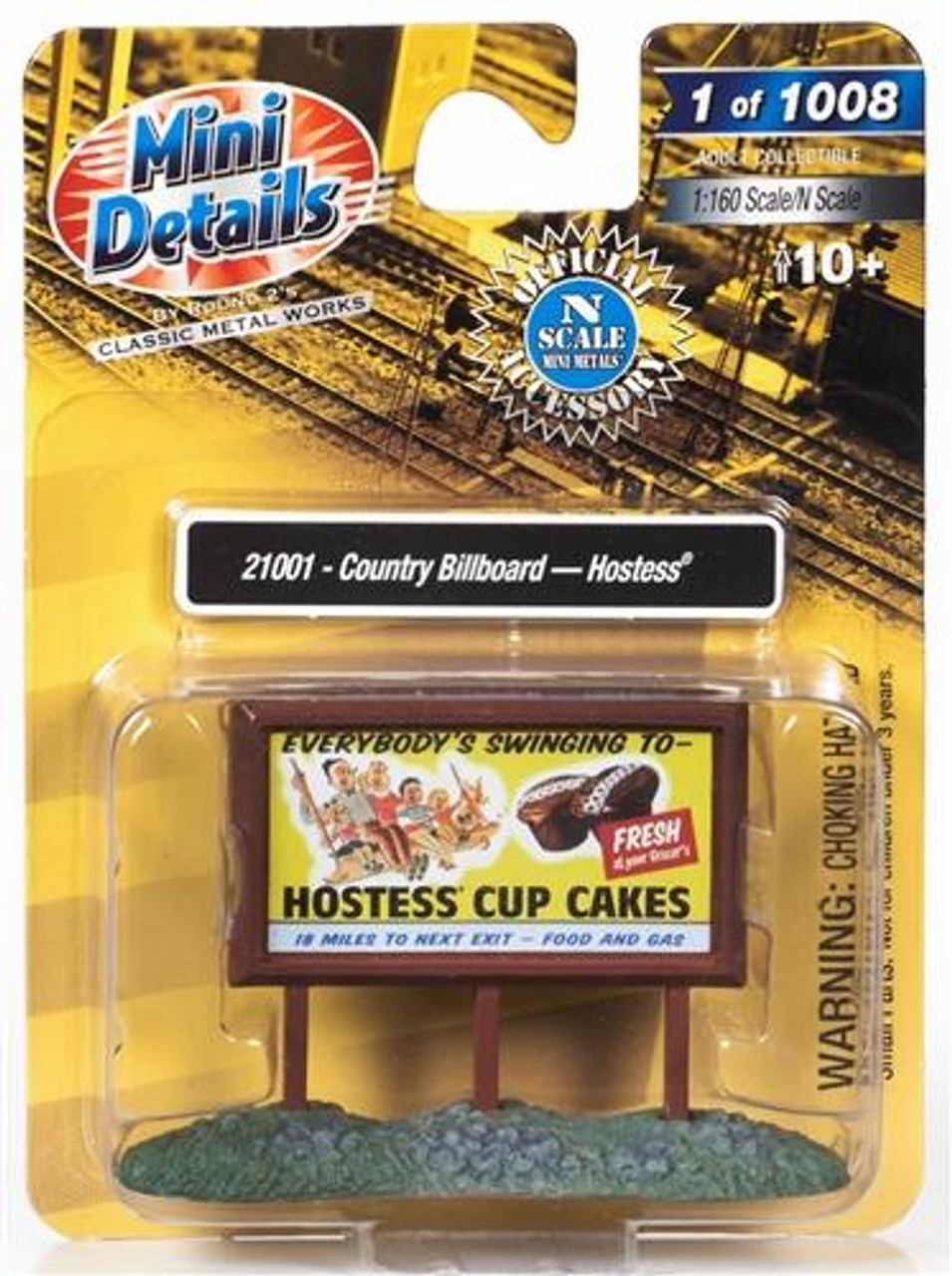 Classic Metal Works 21001 1950's Country Billboard (Hostess) N Scale Package