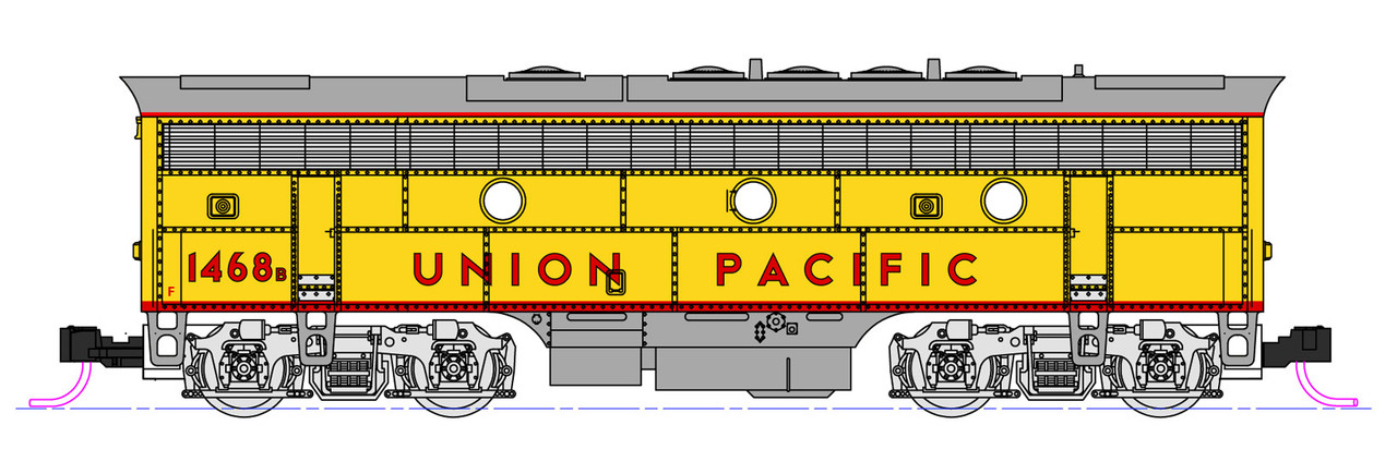 KATO 106-0426 EMD F7A B UNION PACIFIC #1468 1468B カトー Nゲージ 