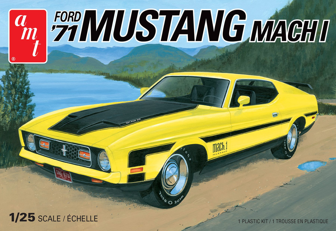 AMT 1262 1/25 1971 Ford Mustang Mach I Plastic Model Kit