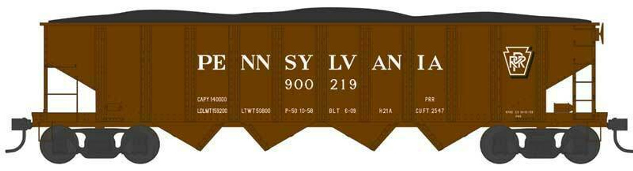 Bowser 43039 HO H-21 Hopper Car - Pennsylvania H21a Shadow Keystone Road #900333