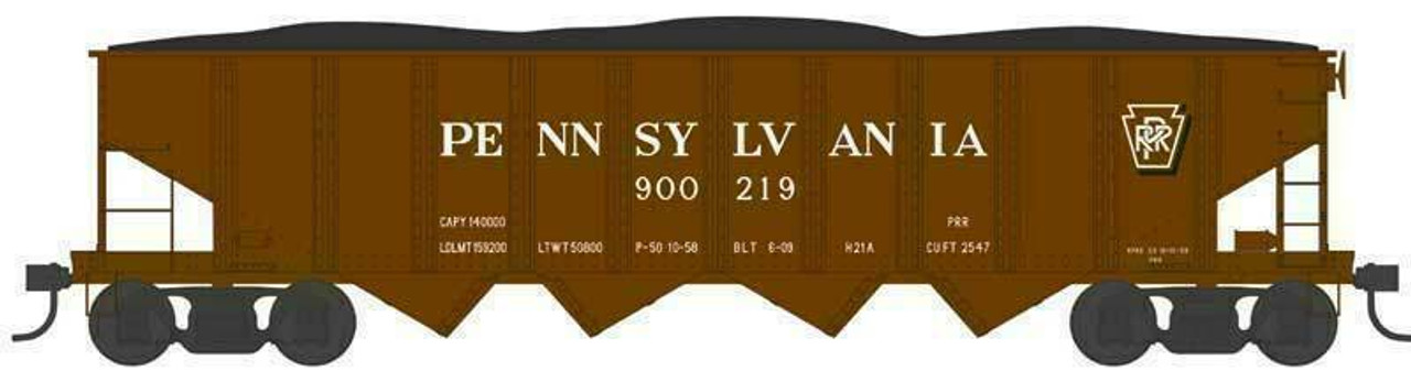 Bowser 43042 HO H-21 Hopper Car - Pennsylvania H21a Shadow Keystone Road #723055