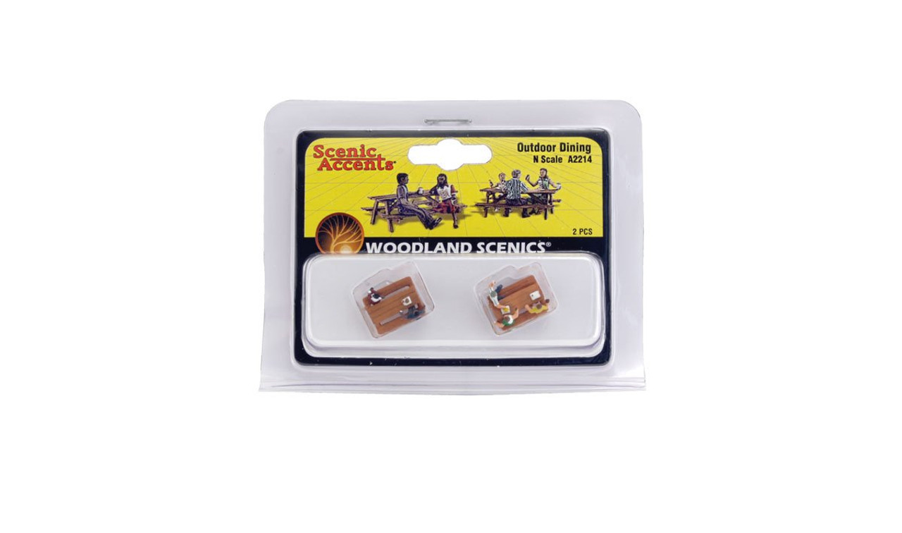 Woodland Scenics A2214 Outdoor Dining - N Scale Package