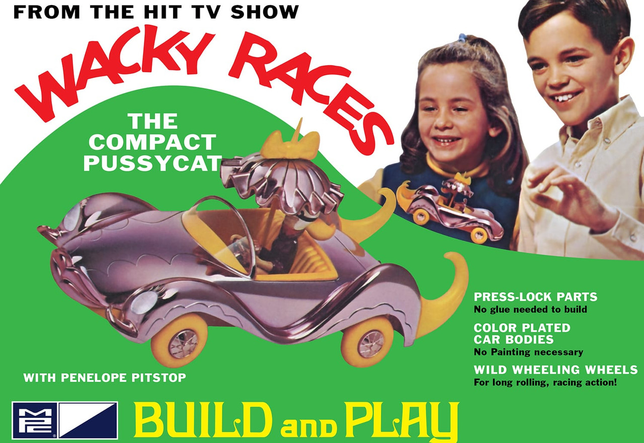 MPC 934 1/32 Wacky Races: Compact Pussycat (Snap) Model Kit