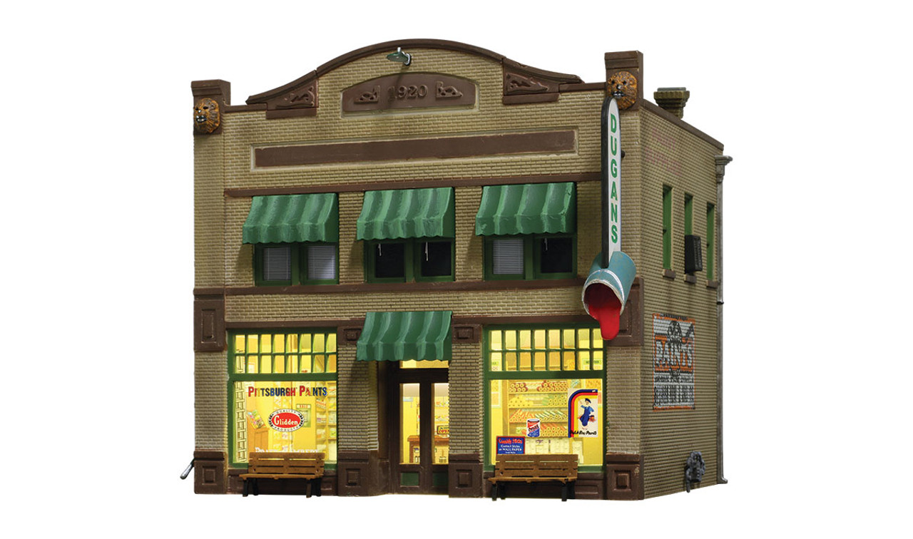 Woodland Scenics BR5053 Dugan's Paint Store - HO Scale