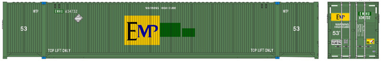 Atlas 50 005 945 N 53' Container - EMP w/Large Side Logo Set #2