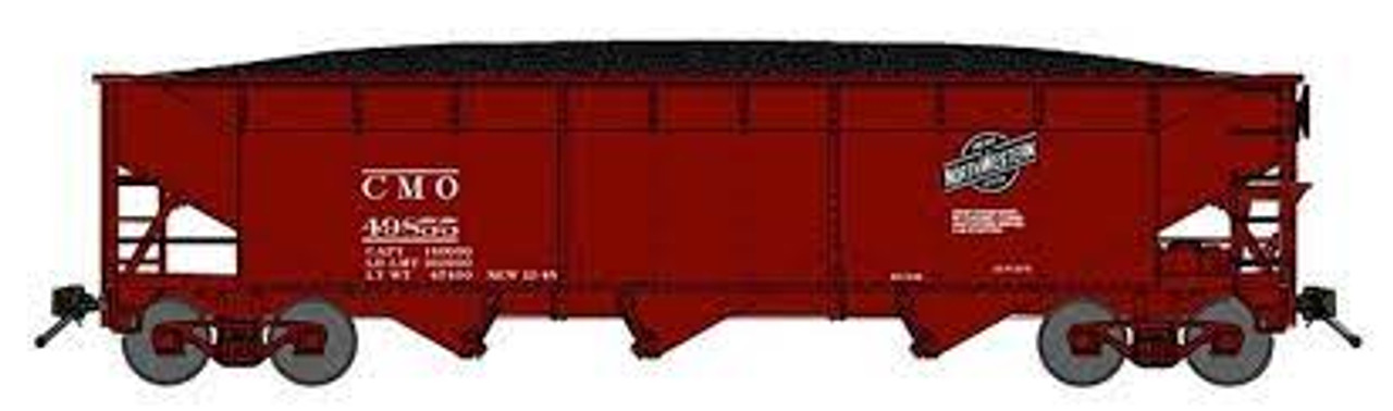 Bluford Shops 73981 N 3-Bay Offset Side Hopper C&NW - Omaha Road