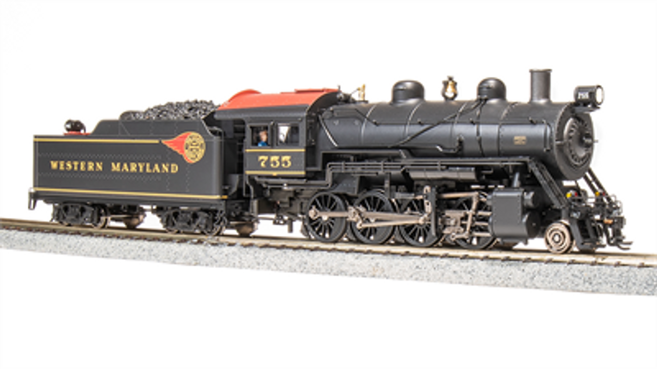 Broadway Limited 7340 HO 2-8-0 Consolidation Paragon4 Sound/DC/DCC Smoke - Western Maryland #754