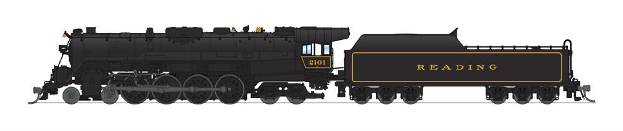 Broadway Limited 7400 N Reading T1 4-8-4, In Service Version #2101, Paragon4 Sound/DC/DCC
