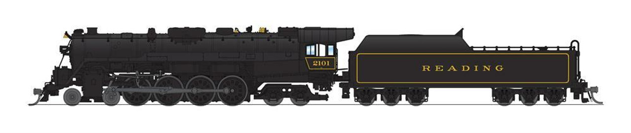 Broadway Limited 7401 N Reading T1 4-8-4, In Service Version #2108, Paragon4 Sound/DC/DCC