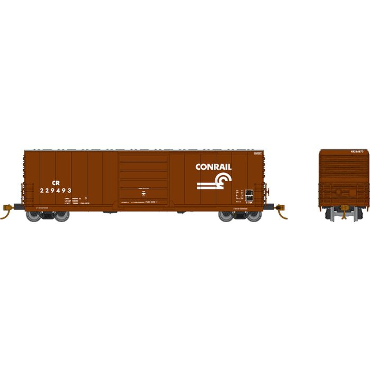 Rapido 139004 HO Evans X72A Box Car - Conrail Small Logo - 6-Pack #1