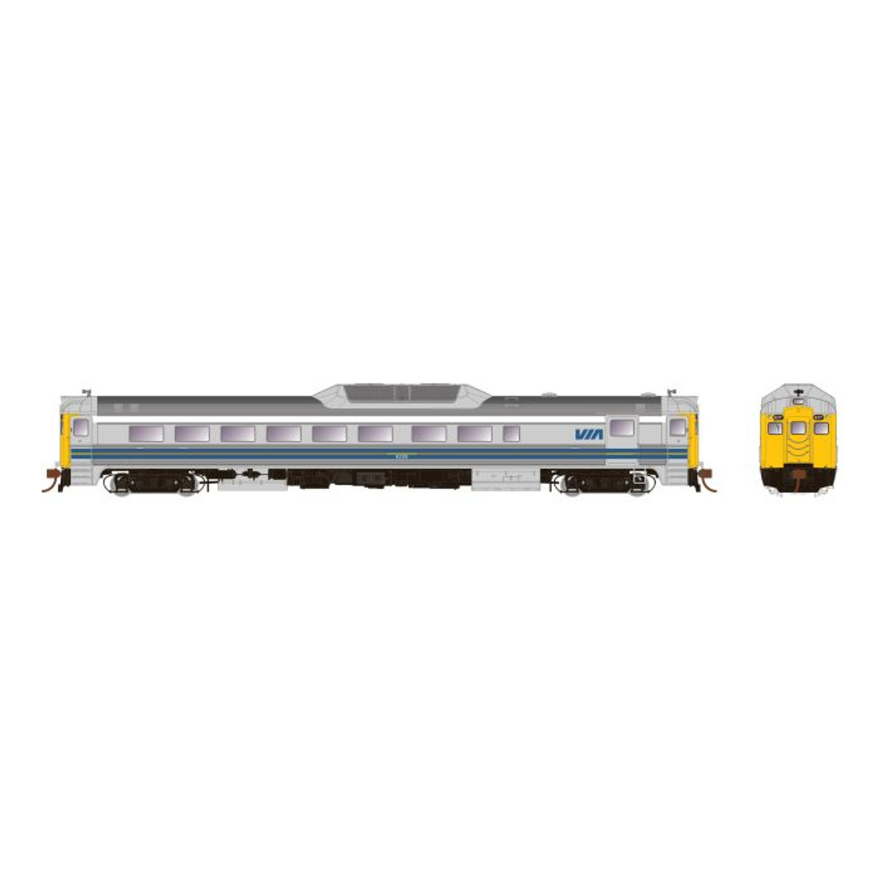 Rapido 016734 HO Scale Budd RDC-2 DCC/Sound - VIA Rail (Early) Ph2 #6219