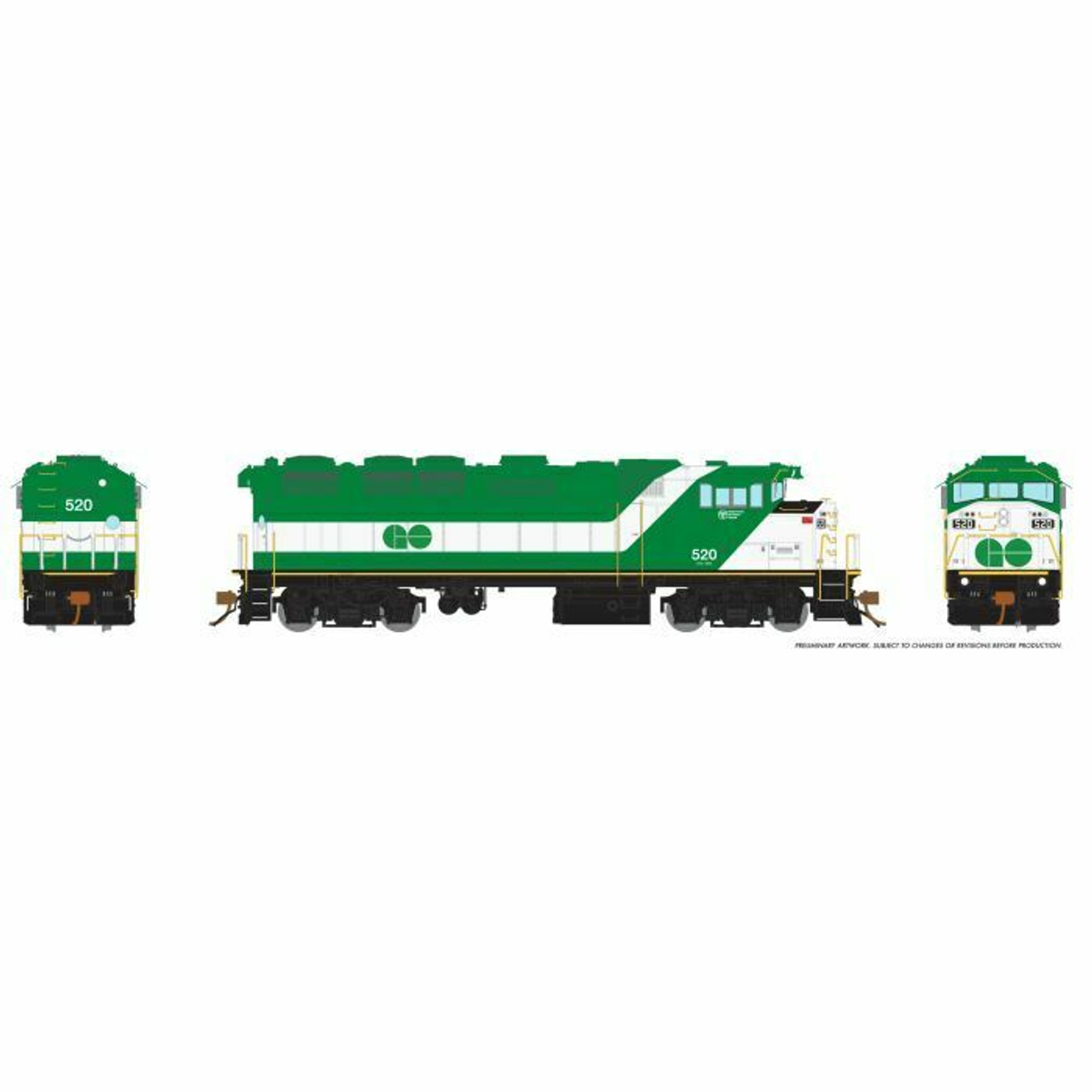 Rapido 019503 HO F59PH DC/DCC/Sound - GO Transit Delivery #528