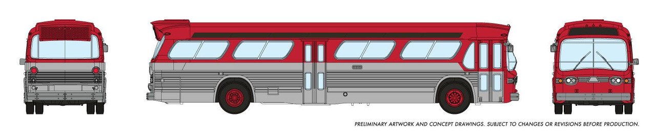 Rapido 573097 N 1/160 New Look Bus - Generic Red