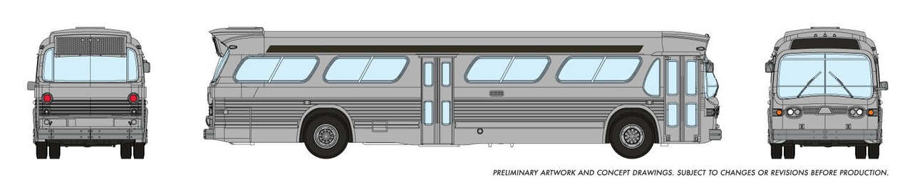 Rapido 573099 N 1/160 New Look Bus - Generic Silver