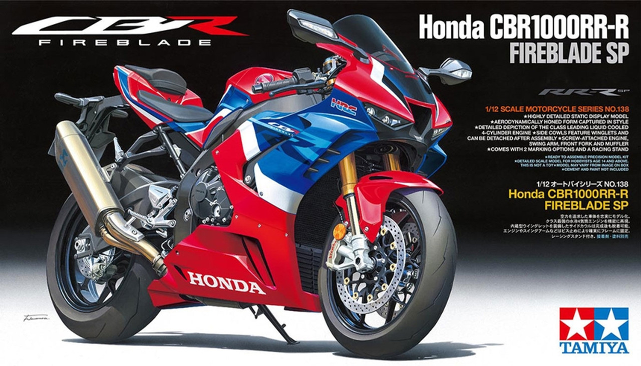 Tamiya 14138 1/12 Honda Cbr1000Rr-R Fireblade Sp Plastic Model Kit