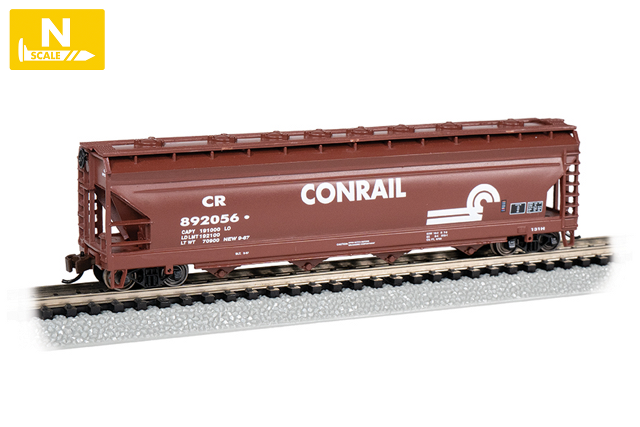 Bachmann 17566 N ACF 56' Center Flow Hopper - Conrail #892056