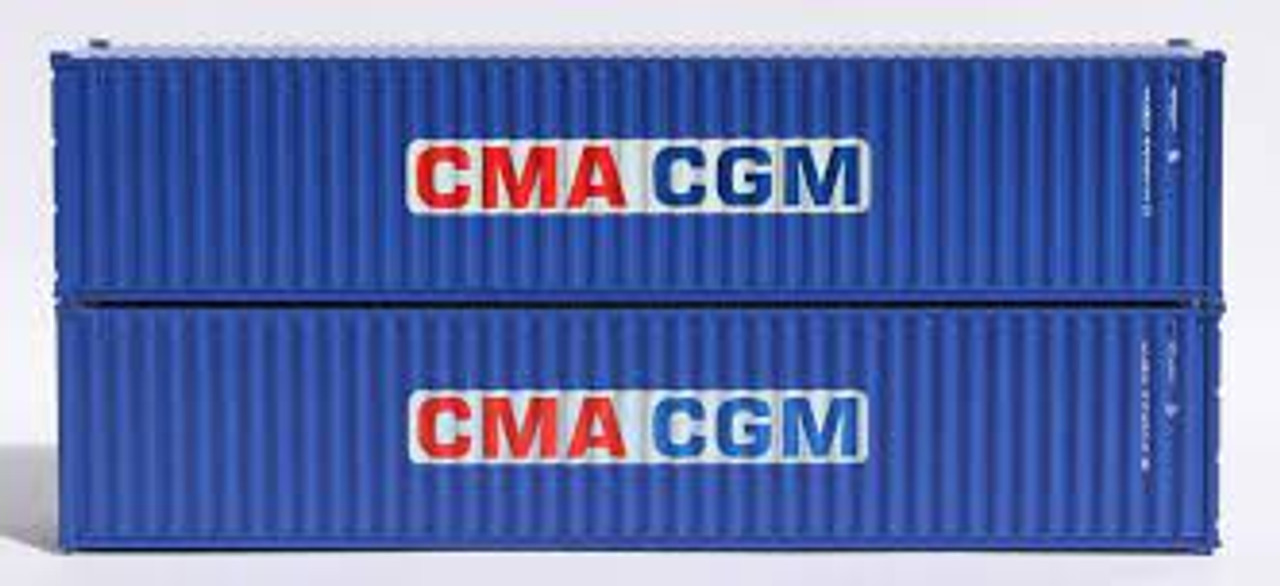 Jacksonville Terminal 405306 CMA CGM (rectangle logo) 40' Standard height (8'6") corrugated side steel containers