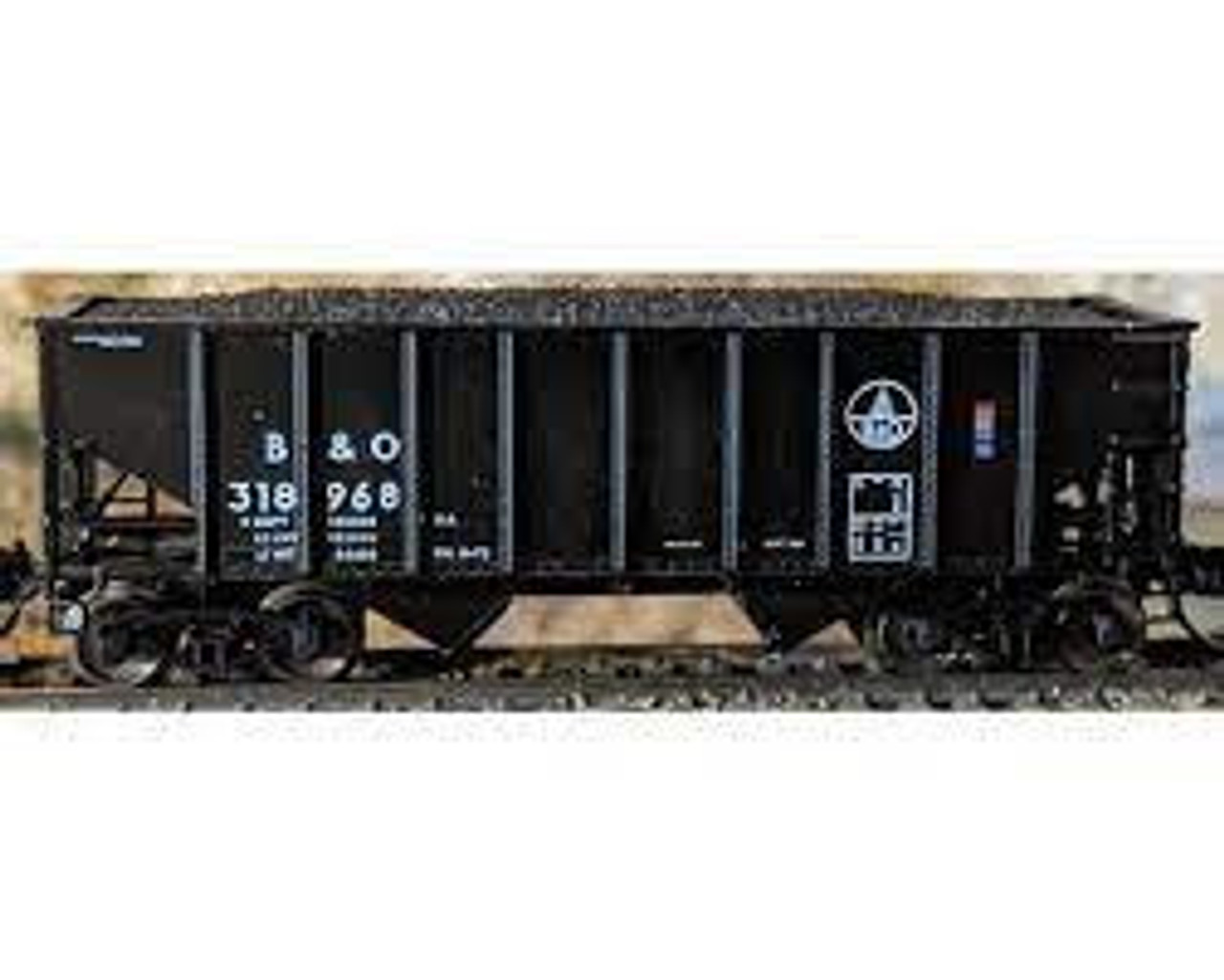 Bluford Shops 65207 N 8-Panel 2-Bay Hopper - Baltimore & Ohio post-1974 - #B&O 318237