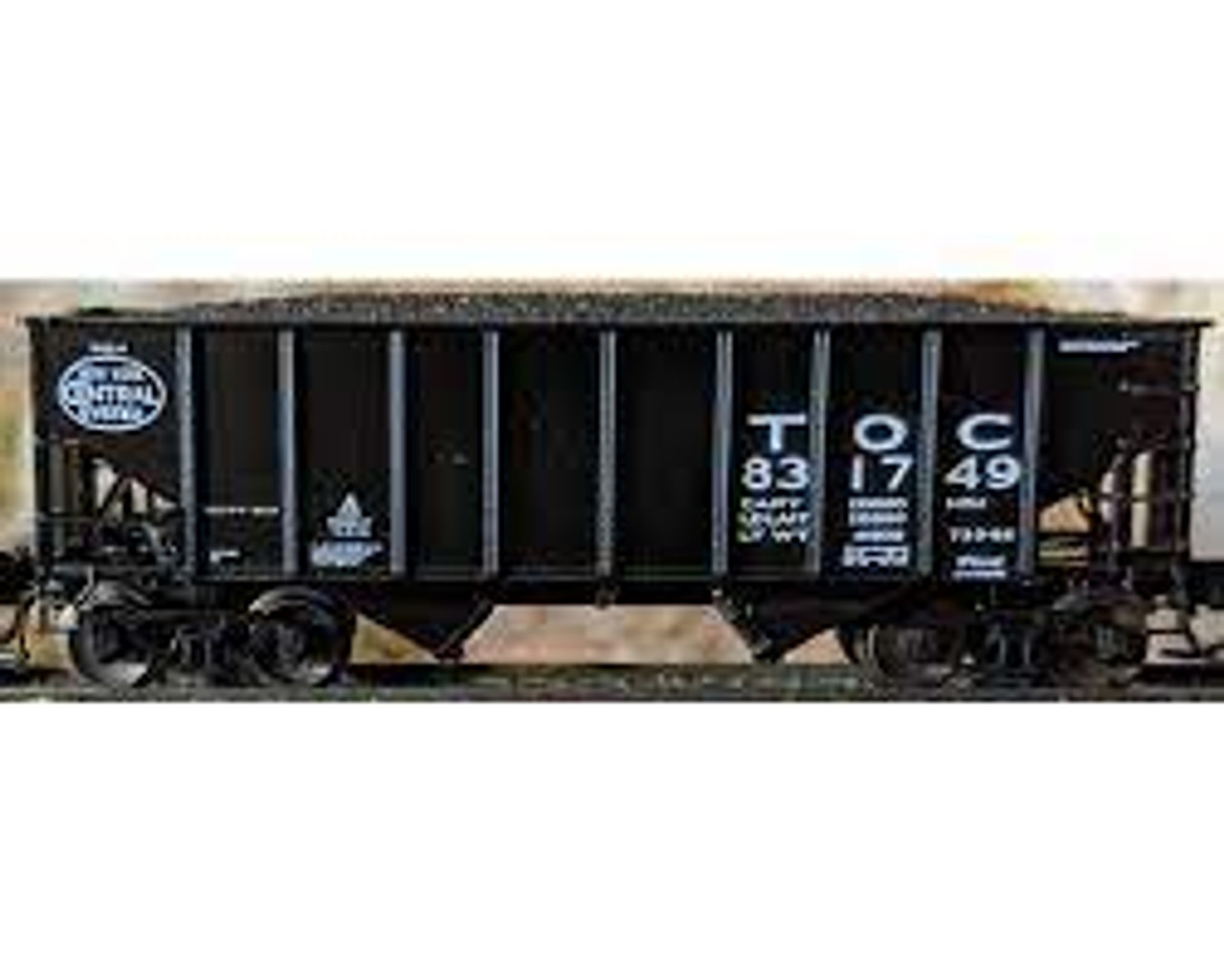 Bluford Shops 65290 N 8-Panel 2-Bay Hopper - Toledo & Ohio Central - NYC - #TOC 831749