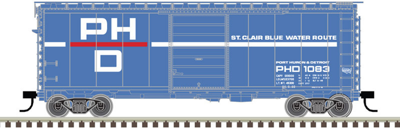 Atlas 50 005 769 N 40' PS-1 Box Car - Port Huron & Detroit #1158