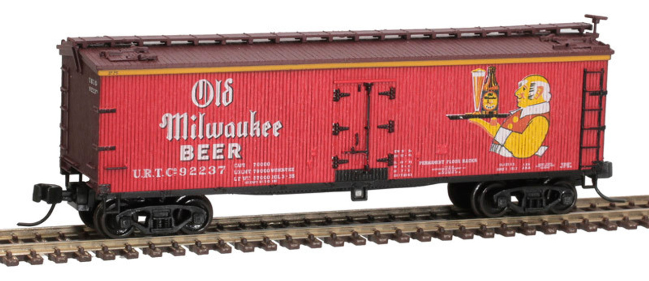 Atlas 50 005 628 N N 40' Wood Reefer - Old Milwaukee #92239