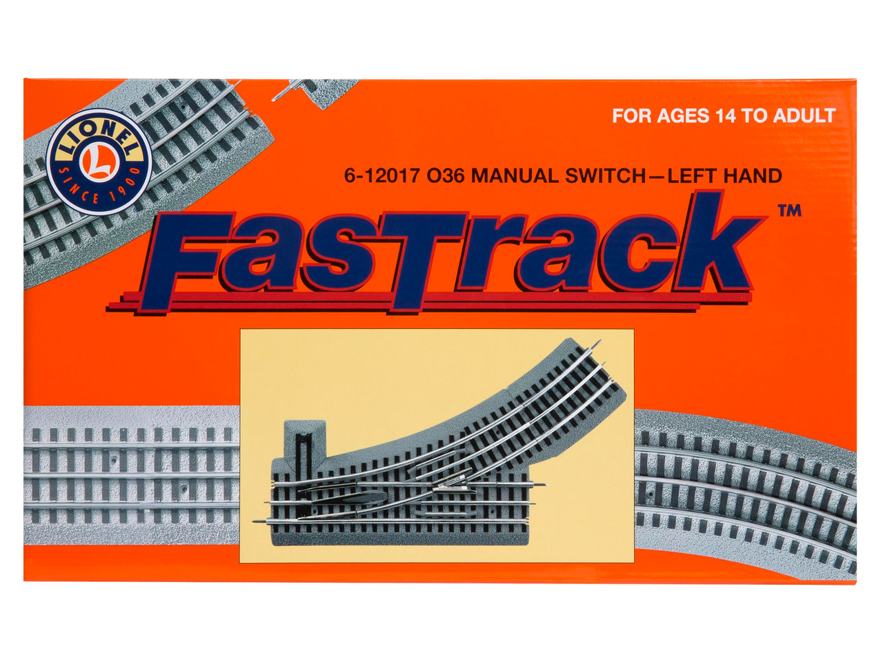 Lionel 12017 FasTrack O36 Manual Switch Left Hand