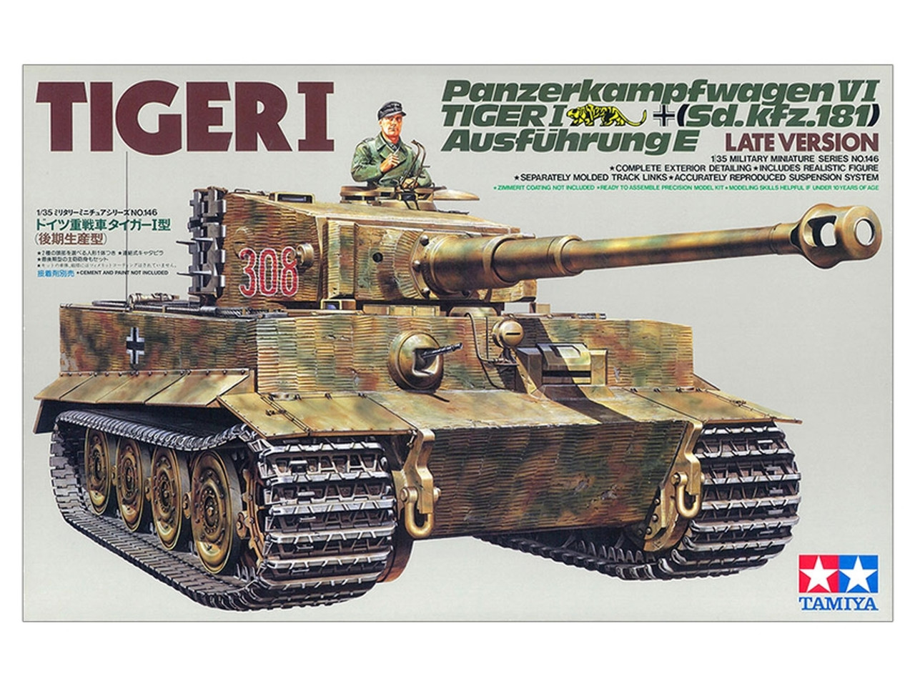 Tamiya 35146 - 1/35 German Heavy Tiger I Late Version