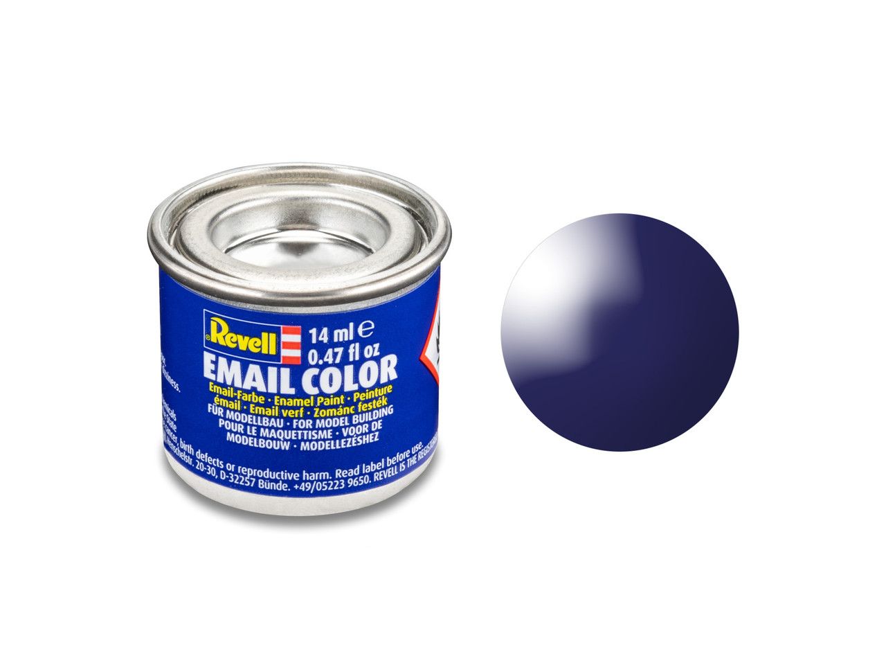 Revell 32154 Email Color, Night Blue, Gloss, 14ml, RAL 5022