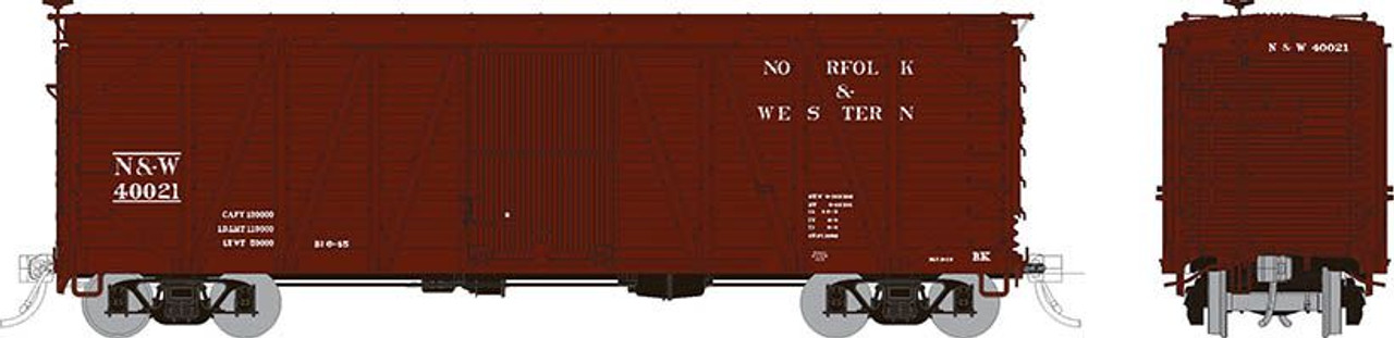 Rapido 142009 HO USRA Single-Sheathed Boxcar - N&W - 6-Pack