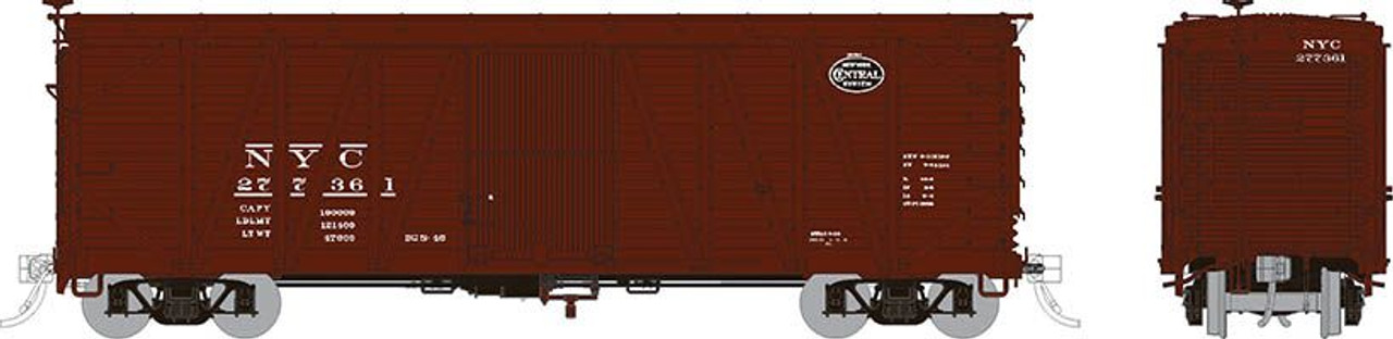 Rapido 142010 HO USRA Single-Sheathed Boxcar - NYC - 6-Pack