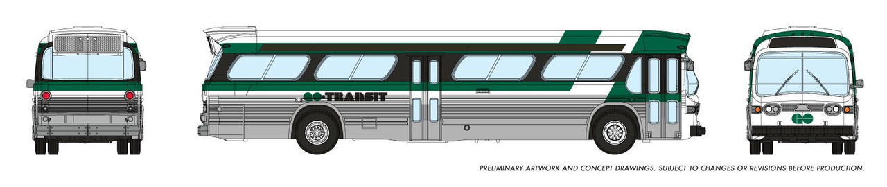 Rapido 573002 N 1/160 New Look Bus - GO Transit