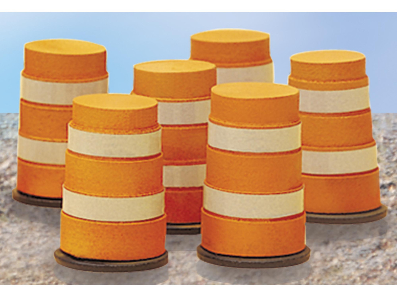 Lionel 32922 O Highway Barrels Set of 6