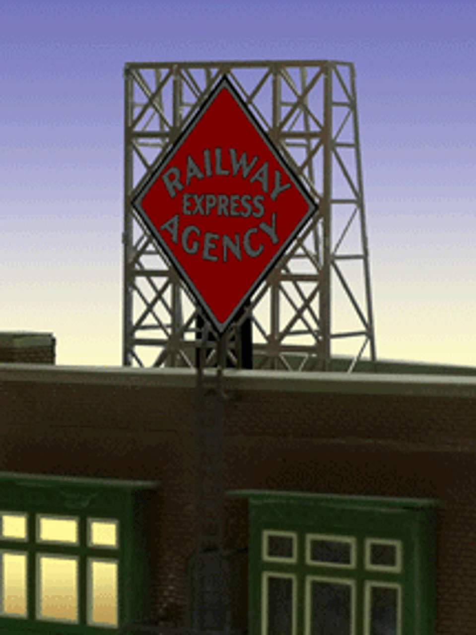 Miller Engineering 338870 N/Z Scales Railway Express Agency Billboard