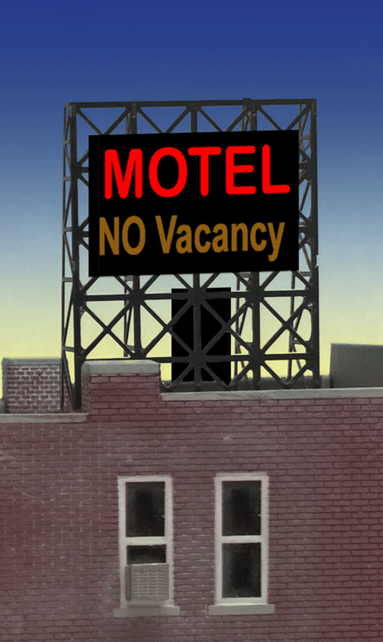Miller Engineering 338975 N/Z Scales Motel Billboard