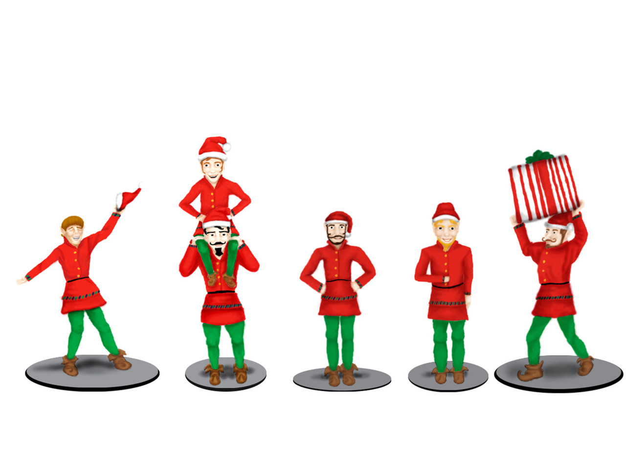 Lionel 83185 O The Polar Express Elves Figure Pack