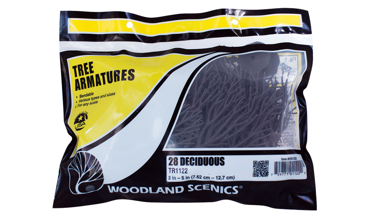 Woodland Scenics TR1122 3" to 5" Armatures (Deciduous)