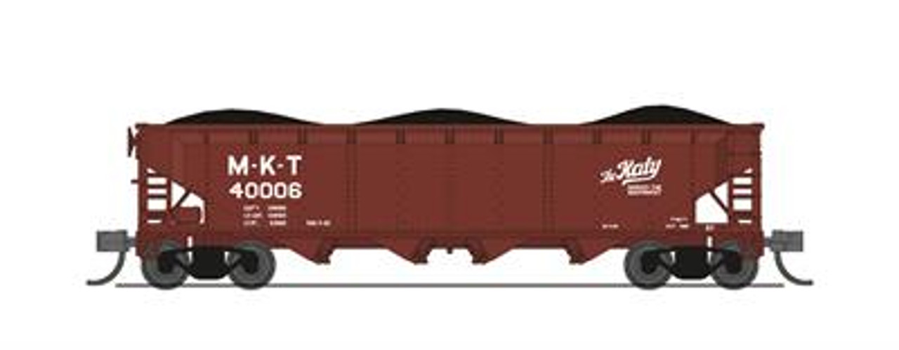 Broadway Limited 7429 N ARA 70-Ton Quad Hopper - MKT The Katy Serves the Southwest 4-Pack A