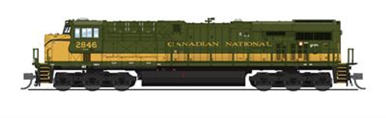 Broadway Limited 7307 N GE ES44AC Paragon4 Sound/DC/DCC - CN #2846 Green & Gold