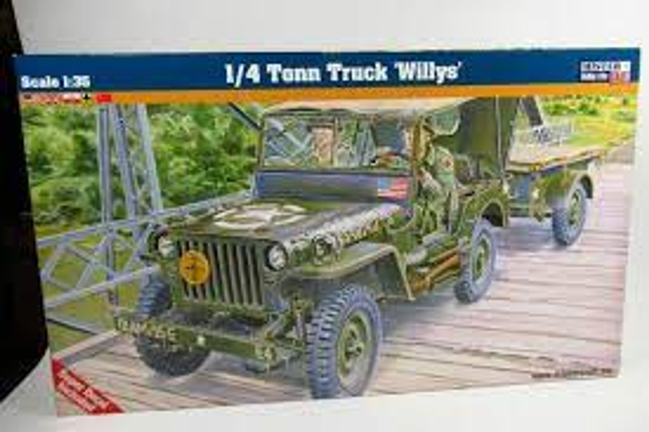 Mister Craft 062996 1/35 WWII 1/4 Tonn Truck Willys Plastic Model Kit