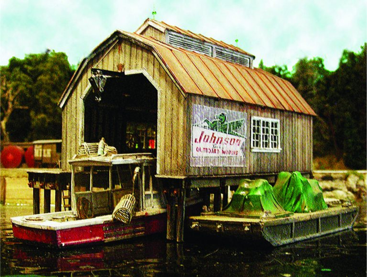 Bar Mills 1740 Ho Boat House At Cundy Harbor Building Kit