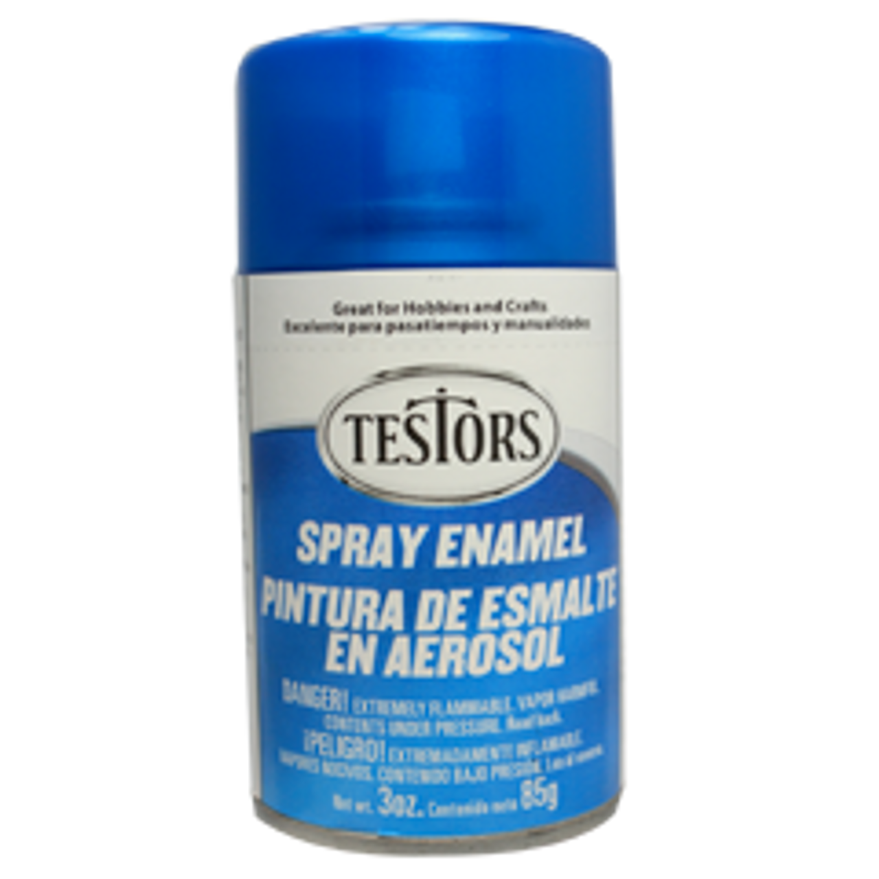 Testors 1257T Spray Enamel Blue - Transparent 3 oz