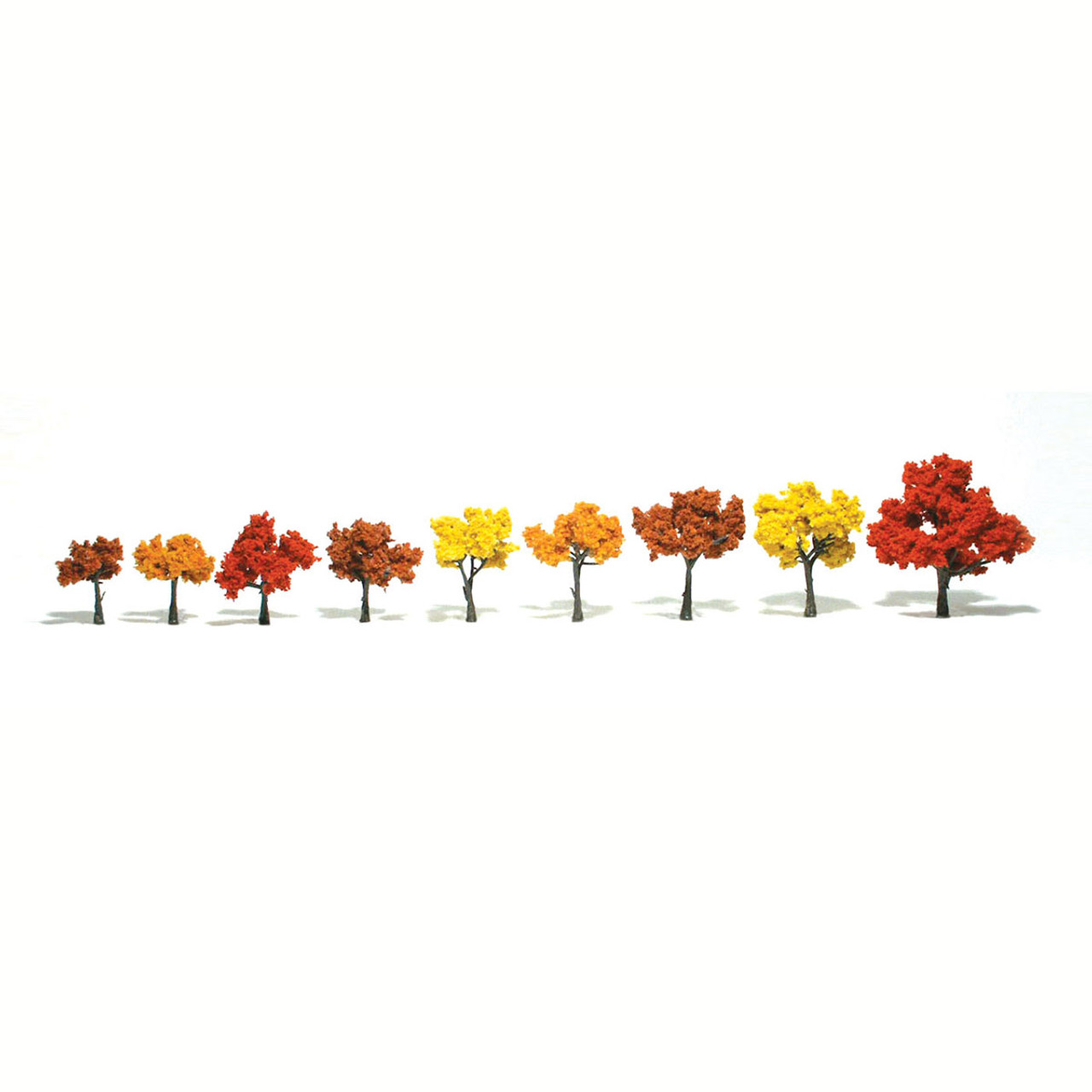 Woodland Scenics TR1540 Ready Made Realistic Trees - Fall Mix - 9/pkg