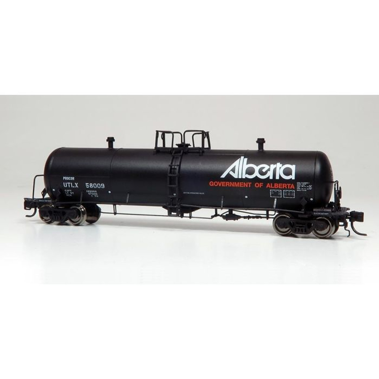 Rapido 535009A N Procor 20K gal Tank Car - UTLX Gov. of Alberta As Delivered - Single Car