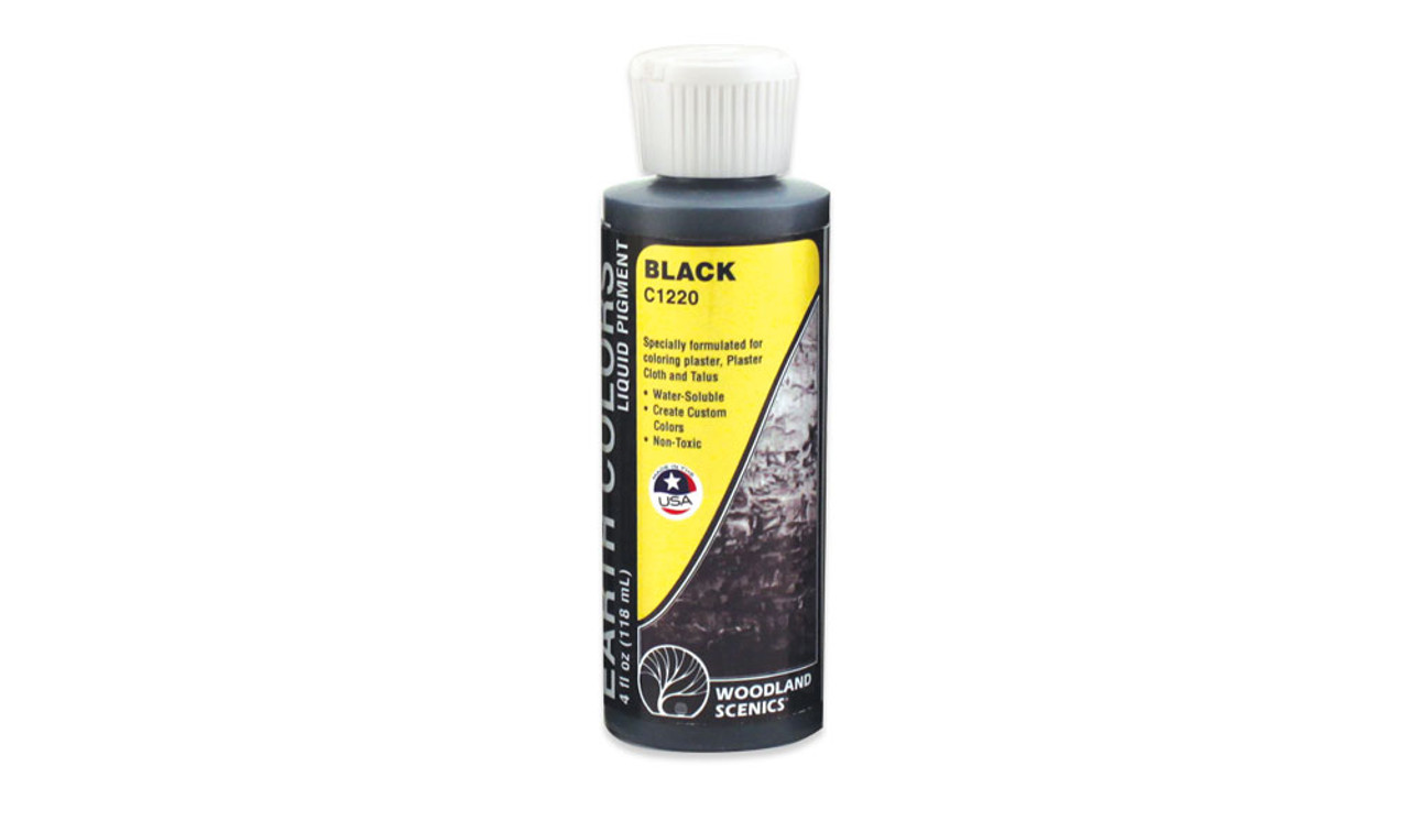 Woodland Scenics C1220 Earth Colors Liquid Pigment - Black Package