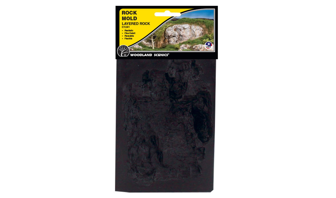 Woodland Scenics C1241 Layered Rock Mold Package