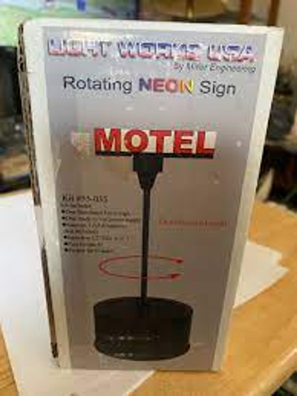 Miller Engineering 55-035 Motel Rotating Sign packaging