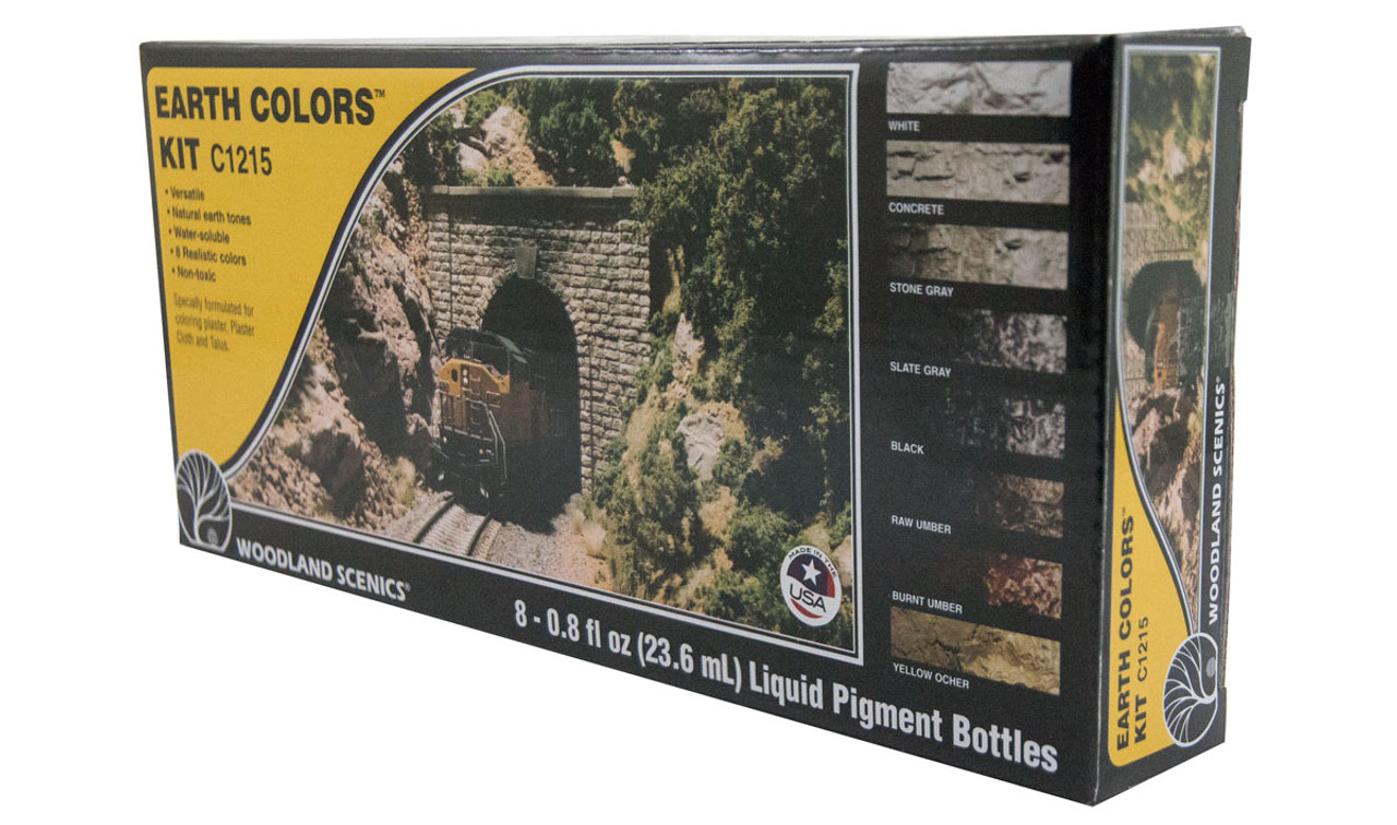 Woodland Scenics C1215 Earth Colors Kit package