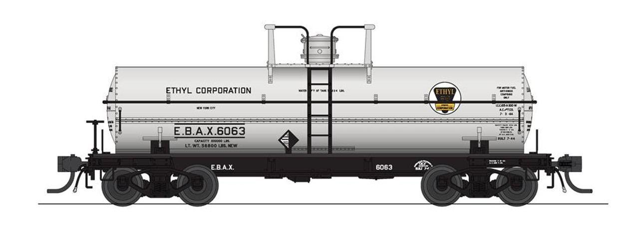 Broadway Limited 7666 Ho 6000 Gallon Tank Late 1950's Variety 2-Pack A - Ethyl Corp, Wyandotte A