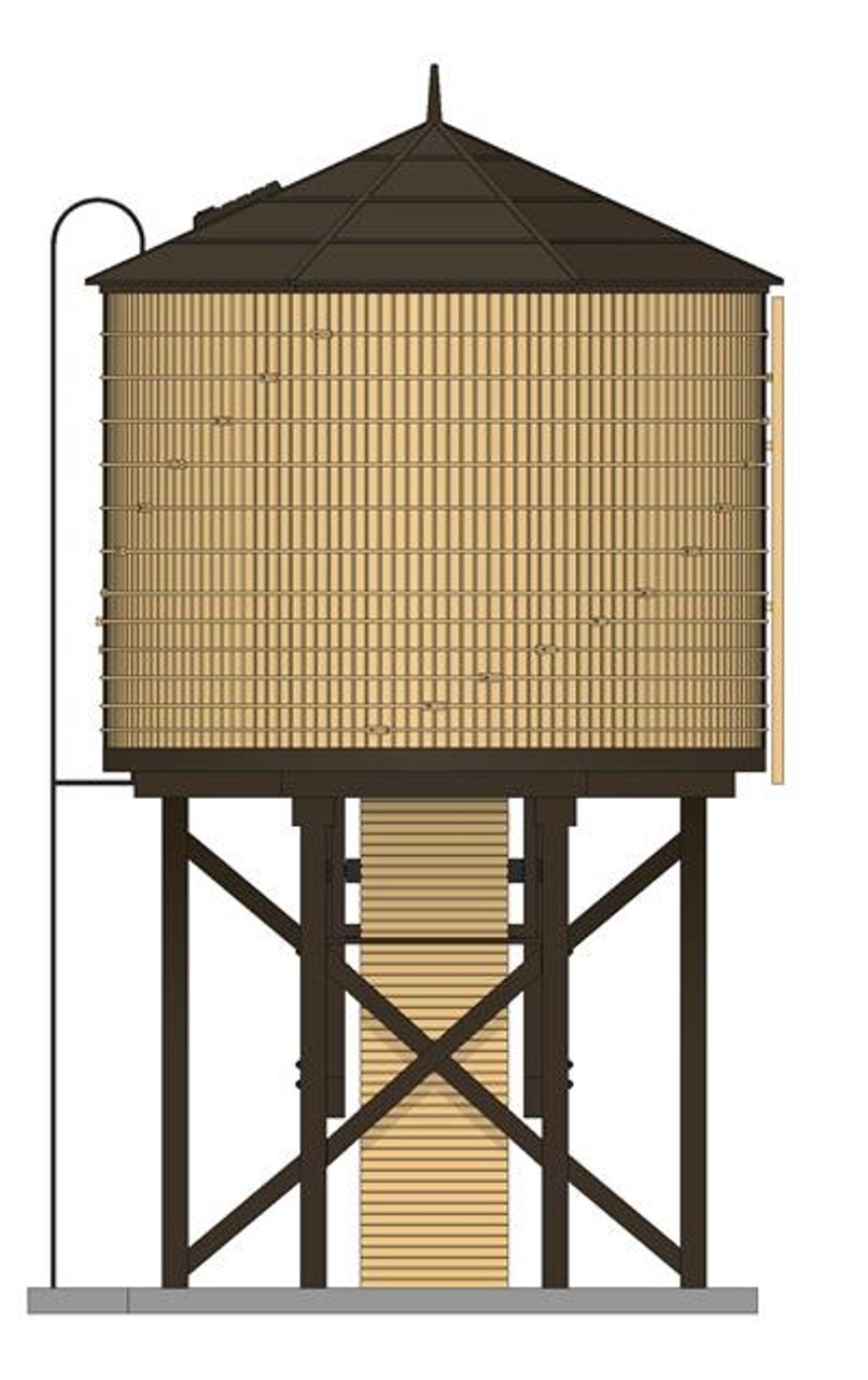 Broadway Limited 7913 Ho Operating Water Tower w/ Sound - Non-weathered Yellow Unlettered